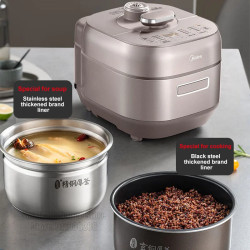 Autocuiseur MIDEA 5L : Cuisson rapide IH et double revêtement